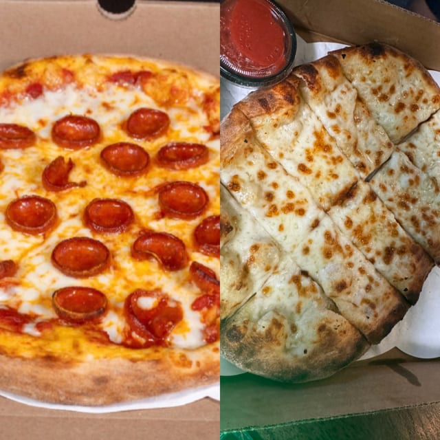 Large Pepperoni & Wizard Sticks.